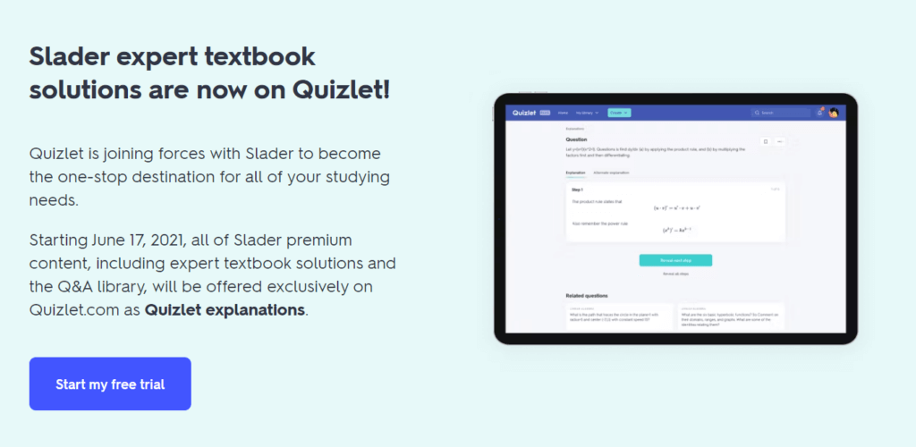 What Happened to Slader: New Life as Quizlet Explanations 3