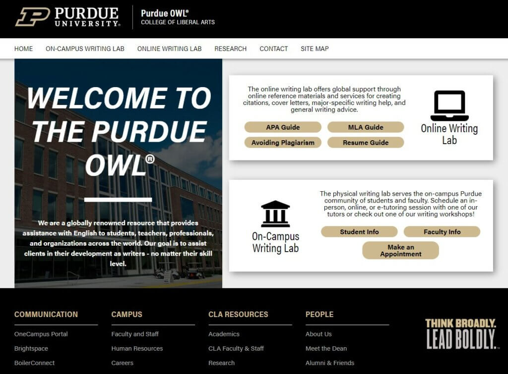 The Perdue Online Writing Lab (OWL) Overview 1