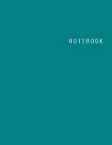 9781545283059-1545283052-Notebook: Unlined Notebook - Large (8.5 x 11 inches) - 100 Pages - Teal Cover