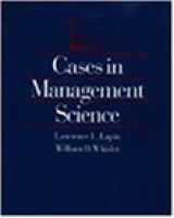 9780534514259-0534514251-Cases in Management Science (Business Statistics)