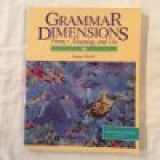 9780838453995-0838453996-Grammar Dimensions: Form, Meaning, And Use