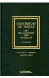 9780779821549-0779821548-Oosterhoff on Trusts: Text, Commentary and Materials
