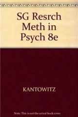 9780534609771-0534609775-Study Guide for Elmes/Kantowitz/Roediger’s Research Methods in Psychology, 8th