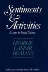 9780887387258-088738725X-Sentiments and Activities: Essays in Social Science