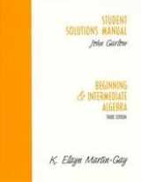 9780131493575-0131493574-Beginning Intermediate Algebra: Student Solutions Study Pack