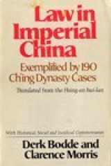 9780812210606-0812210603-Law in Imperial China: Exemplified by 190 Ch'ing Dynasty Cases