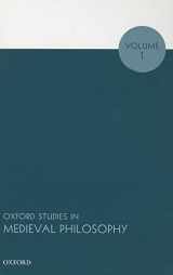 9780199661855-0199661855-Oxford Studies in Medieval Philosophy: Volume 1