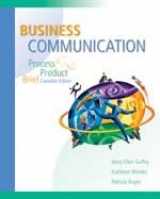 9780176225162-0176225161-Business Communication : Process and Product Brief Canadian Edition
