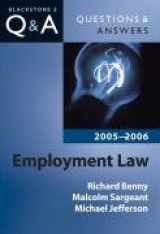 9780199291007-0199291004-Employment Law 2006-2007 (Blackstone's Law Questions and Answers)