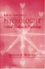 9780023783920-0023783923-How to Think Like a Psychologist: Critical Thinking in Psychology