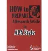 9780865863941-0865863946-How to Prepare a Research Article in Apa Style