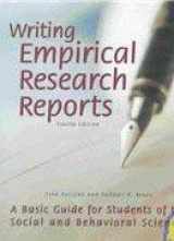 9781884585371-188458537X-Writing Empirical Research Reports: A Basic Guide for Students of the Social and Behavioral Sciences