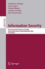 9783540383413-3540383417-Information Security: 9th International Conference; ISC 2006, Samos Island, Greece, August 30 - September 2, 2006, Proceedings (Lecture Notes in Computer Science, 4176)
