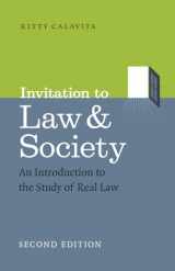 9780226296586-022629658X-Invitation to Law and Society, Second Edition: An Introduction to the Study of Real Law (Chicago Series in Law and Society)