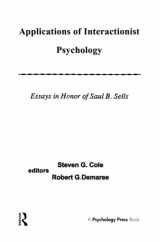 9781138963672-1138963674-Applications of interactionist Psychology: Essays in Honor of Saul B. Sells