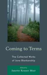 9780739145685-0739145681-Coming to Terms: The Collected Works of Jane Blankenship (Lexington Studies in Political Communication)