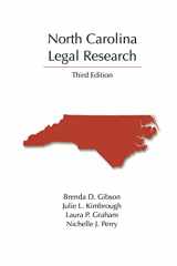 9781531013400-1531013406-North Carolina Legal Research (Legal Research Series)