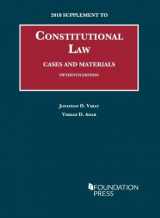9781640209367-1640209360-Constitutional Law, Cases and Materials, 15th, 2018 Supplement (University Casebook Series)