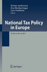 9783540707097-3540707093-National Tax Policy in Europe: To Be or Not to Be?