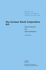 9789041113351-9041113355-The German Stock Corporation Act (Legislation in Translation, 16)