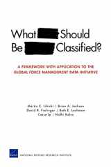 9780833050014-083305001X-What Should Be Classified?: A Framework with Application to the Global Force Management Data Initiative (Rand Corporation Monograph)