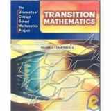9780076056774-0076056775-UCSMP Transition Mathematics: Student Edition, Vol. 1, Chapters 1-6