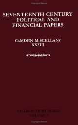 9780521573955-0521573955-Camden Miscellany XXXIII: Seventeenth-Century Political and Financial Papers (Camden Fifth Series) (v. 7)