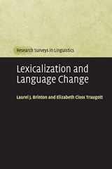 9780521540636-0521540631-Lexicalization and Language Change (Research Surveys in Linguistics)