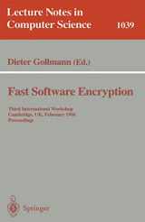 9783540608653-3540608656-Fast Software Encryption: Third International Workshop, Cambridge, UK, February 21 - 23, 1996. Proceedings (Lecture Notes in Computer Science, 1039)