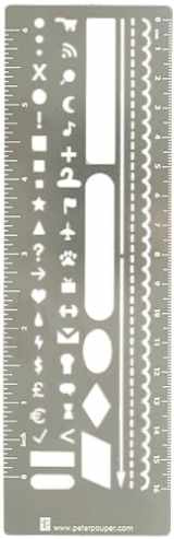 9781441325860-1441325867-Metal Stencil Bookmark for Bullet Journals