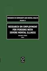 9780762311293-0762311290-Research on Employment for Persons with Severe Mental Illness (Research in Community and Mental Health, 13)