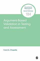 9781544334486-1544334486-Argument-Based Validation in Testing and Assessment (Quantitative Applications in the Social Sciences)