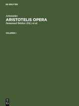 9783110056334-311005633X-Aristoteles: Aristotelis Opera. Volumen I (German Edition)