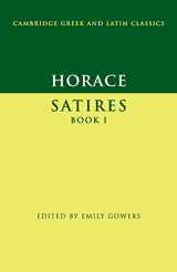 9780521458511-052145851X-Horace: Satires Book I (Cambridge Greek and Latin Classics)