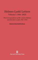9780674336155-0674336151-Holmes-Laski Letters: The Correspondence of Mr. Justice Holmes and Harold J. Laski, Volume I: 1916–1925