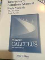 9780321884084-0321884086-Instructor's Solutions Manual Single Variable Thomas Calculus Early Transcendentals