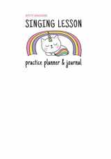 9781897539323-1897539320-Singing Lesson Practice Planner & Journal (Kitty Unicorn theme)