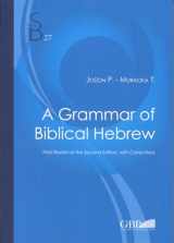 9788876536298-8876536299-A Grammar of Biblical Hebrew (Subsidia Biblica)