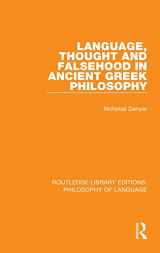 9781138686083-1138686085-Language, Thought and Falsehood in Ancient Greek Philosophy (Routledge Library Editions: Philosophy of Language)
