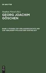 9783110137972-3110137976-Studien zur Verlagsgeschichte und zur Verlegertypologie der Goethe-Zeit (Ein Vereger Der Spataufklarung Und Der Deutschen Klassik , Vol 1) (German Edition)