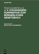 9783112359013-3112359011-Sachenrecht: Teil 2: §§ 1018–1296 (German Edition)