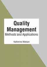 9781639894550-1639894551-Quality Management: Methods and Applications