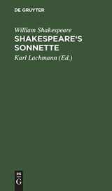 9783111281582-3111281582-Shakespeare's Sonnette (German Edition)