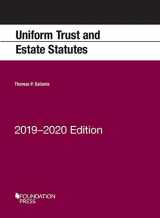 9781642429176-1642429171-Uniform Trust and Estate Statutes, 2019-2020 Edition (Selected Statutes)