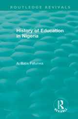 9781138317901-113831790X-History of Education in Nigeria (Routledge Revivals)