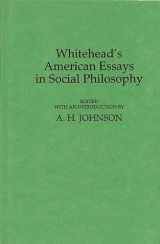 9780837177168-0837177162-Whitehead's American Essays in Social Philosophy