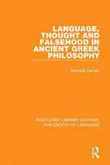 9781138686106-1138686107-Language, Thought and Falsehood in Ancient Greek Philosophy (Routledge Library Editions: Philosophy of Language)