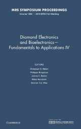 9781605112596-1605112593-Diamond Electronics and Bioelectronics ― Fundamentals to Applications IV: Volume 1282 (MRS Proceedings)