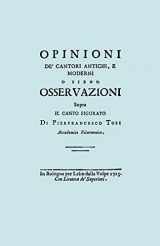 9781906857646-1906857644-Opinioni de' Cantori Antichi, e Moderni. (Facsimile of 1723 edition). (Italian Edition)