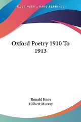 9781417963386-1417963387-Oxford Poetry 1910 To 1913